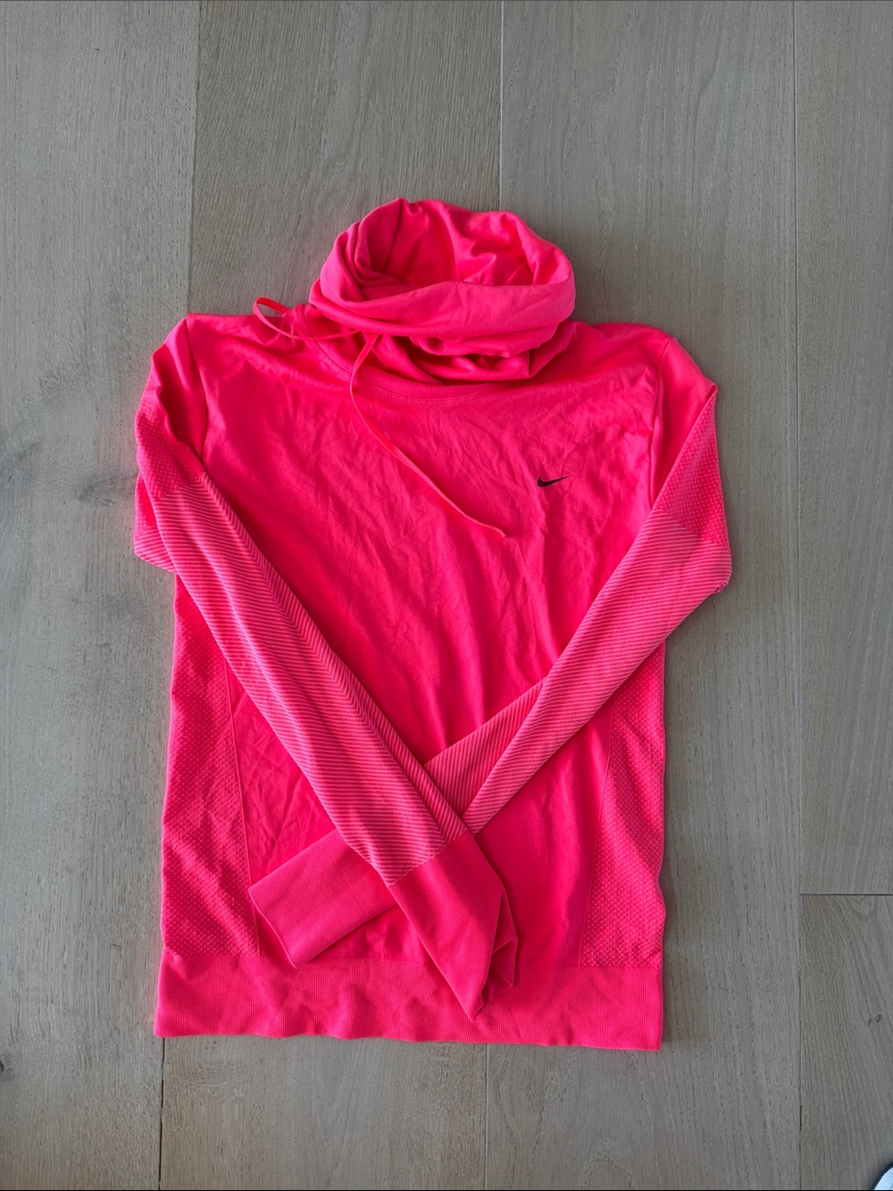 Nike Neon Pink Cowl Neck Athletic Top